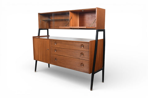DOUBLE HIGH SIDEBOARD IN MAHOGANY BY NATHAN