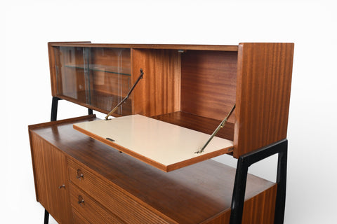 DOUBLE HIGH SIDEBOARD IN MAHOGANY BY NATHAN