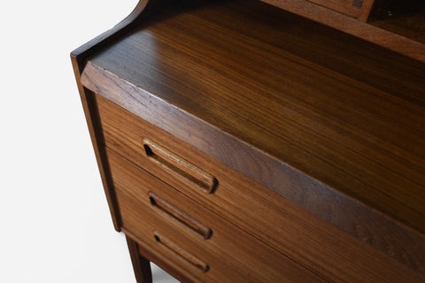 DANISH MODERN BOOKCASE / SECRETARY DESK BY P WESTERGAARDS