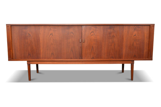 LARGE TAMBOUR CREDENZA / ROOM DIVIDER IN TEAK BY PETER LØVIG NIELSEN