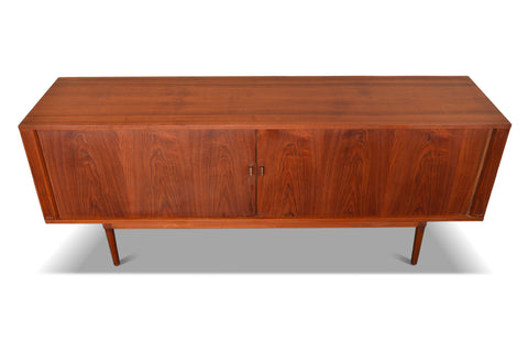 LARGE TAMBOUR CREDENZA / ROOM DIVIDER IN TEAK BY PETER LØVIG NIELSEN