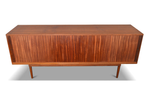 LARGE TAMBOUR CREDENZA / ROOM DIVIDER IN TEAK BY PETER LØVIG NIELSEN