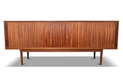 LARGE TAMBOUR CREDENZA / ROOM DIVIDER IN TEAK BY PETER LØVIG NIELSEN