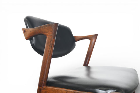 SET OF SIX KAI KRISTIANSEN MODEL 42 DINING CHAIRS IN ROSEWOOD