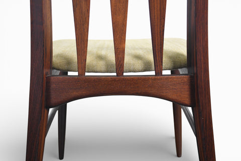 SET OF SIX NILS KOEFOED "EVA" HIGHBACK DINING CHAIRS IN ROSEWOOD