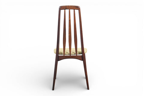 SET OF SIX NILS KOEFOED "EVA" HIGHBACK DINING CHAIRS IN ROSEWOOD