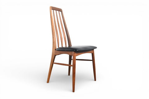 SET OF EIGHT NILS KOEFOED "EVA" HIGHBACK DINING CHAIRS IN TEAK