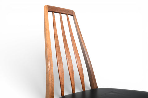 SET OF EIGHT NILS KOEFOED "EVA" HIGHBACK DINING CHAIRS IN TEAK