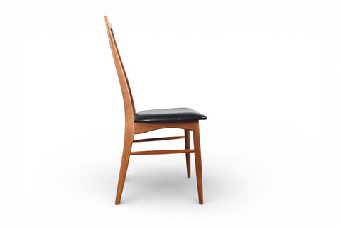 SET OF EIGHT NILS KOEFOED "EVA" HIGHBACK DINING CHAIRS IN TEAK