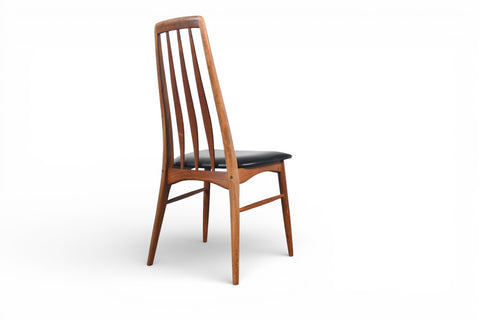 SET OF EIGHT NILS KOEFOED "EVA" HIGHBACK DINING CHAIRS IN TEAK