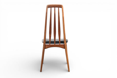 SET OF EIGHT NILS KOEFOED "EVA" HIGHBACK DINING CHAIRS IN TEAK