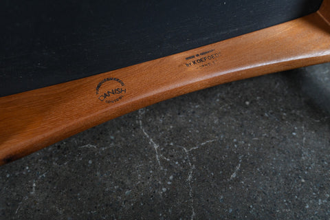 SET OF EIGHT NILS KOEFOED "EVA" HIGHBACK DINING CHAIRS IN TEAK