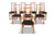 SET OF EIGHT 'LIS' HIGHBACK DINING CHAIRS IN TEAK