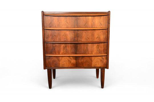 FOUR DRAWER FULL PROFILE GENTLEMANS CHEST IN BRAZILIAN ROSEWOOD