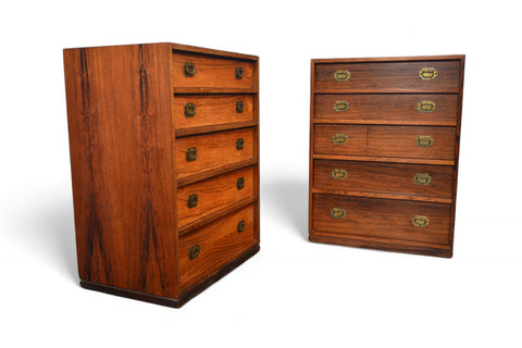 PAIR OF SMALL ROSEWOOD JEWELRY CHESTS BY HENNING KOCH #1