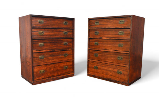 PAIR OF SMALL ROSEWOOD JEWELRY CHESTS BY HENNING KOCH #2