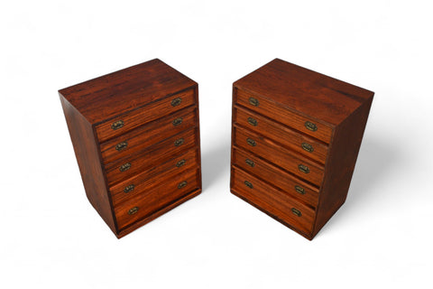 PAIR OF SMALL ROSEWOOD JEWELRY CHESTS BY HENNING KOCH #2