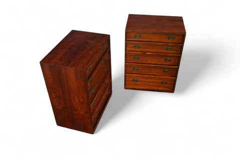 PAIR OF SMALL ROSEWOOD JEWELRY CHESTS BY HENNING KOCH #2