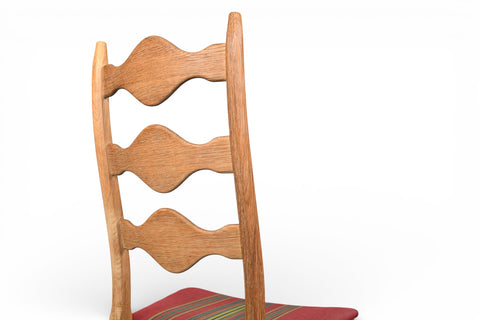 SET OF FOUR HIGHBACK DINING CHAIRS IN OAK BY HENNING KJAERNULF