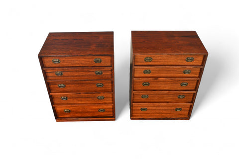 PAIR OF SMALL ROSEWOOD JEWELRY CHESTS BY HENNING KOCH #2