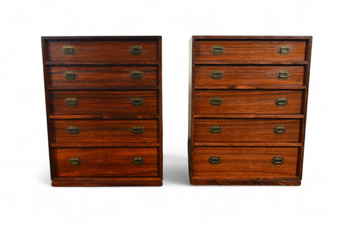 PAIR OF SMALL ROSEWOOD JEWELRY CHESTS BY HENNING KOCH #2