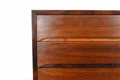 ON HOLD - DANISH MODERN SIX DRAWER ROSEWOOD HIGHBOY DRESSER