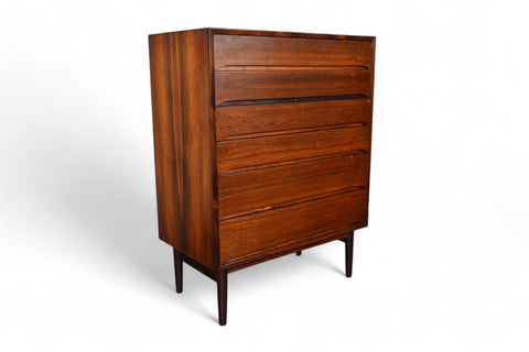 ON HOLD - DANISH MODERN SIX DRAWER ROSEWOOD HIGHBOY DRESSER
