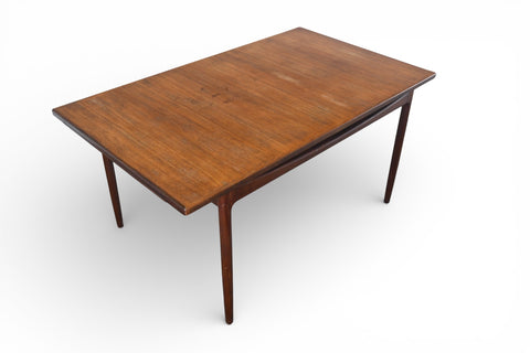 IB KOFOD LARSEN "DANISH RANGE" EXTENDABLE TEAK DINING TABLE #1