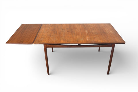 IB KOFOD LARSEN "DANISH RANGE" EXTENDABLE TEAK DINING TABLE #1