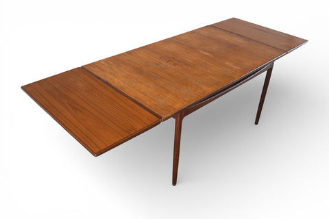 IB KOFOD LARSEN "DANISH RANGE" EXTENDABLE TEAK DINING TABLE #1