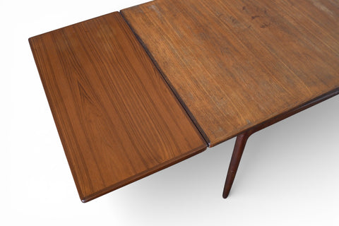 IB KOFOD LARSEN "DANISH RANGE" EXTENDABLE TEAK DINING TABLE #1