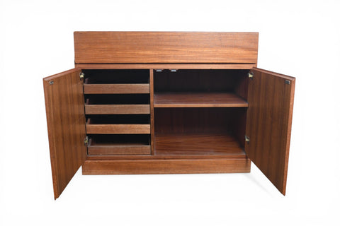 ARNE WAHL IVERSEN TEAK EIGHT DRAWER DRESSER VANITY CREDENZA SUITE | DANISH MODERN 1960s
