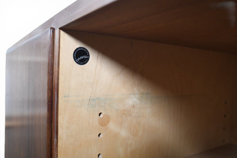 CARLO JENSEN WALNUT CREDENZA BY HUNDEVAD + CO | DANISH MODERN 1960s