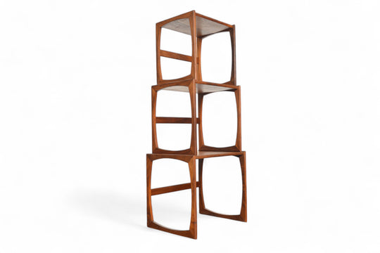 SET OF G PLAN QUADRILLE NESTING TABLES IN TEAK #1