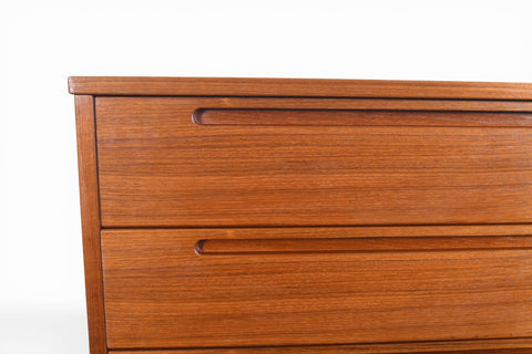 KAI KRISTIANSEN TEAK HIGHBOY DRESSER BY HJN MØBLER | DANISH MODERN 1960s
