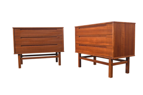 PAIR OF KAI KRISTIANSEN TEAK GENTLEMAN'S CHESTS BY HJN MØBLER