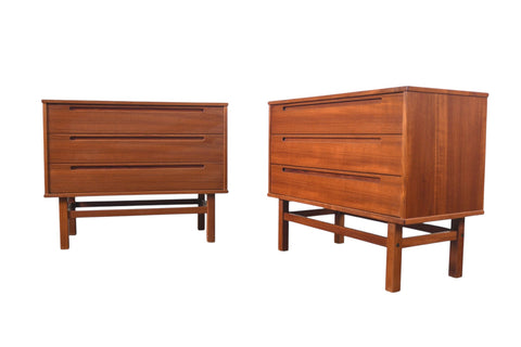 PAIR OF KAI KRISTIANSEN TEAK GENTLEMAN'S CHESTS BY HJN MØBLER