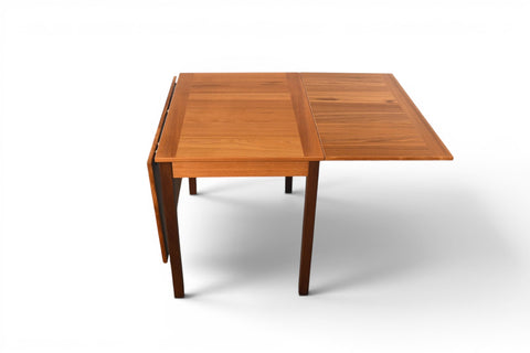 ANSAGER MØBLER TEAK DROP LEAF DINING TABLE | DANISH MODERN 1960s