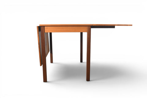 ANSAGER MØBLER TEAK DROP LEAF DINING TABLE | DANISH MODERN 1960s