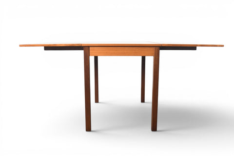 ANSAGER MØBLER TEAK DROP LEAF DINING TABLE | DANISH MODERN 1960s