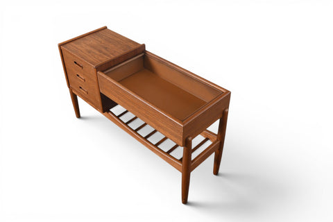 ARNE WAHL IVERSEN MODEL 36 PLANTER / HALLWAY CHEST IN TEAK #2