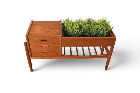 ARNE WAHL IVERSEN MODEL 36 PLANTER / HALLWAY CHEST IN TEAK #2