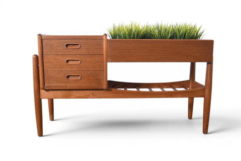 ARNE WAHL IVERSEN MODEL 36 PLANTER / HALLWAY CHEST IN TEAK #2