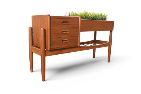 ARNE WAHL IVERSEN MODEL 36 PLANTER / HALLWAY CHEST IN TEAK #2