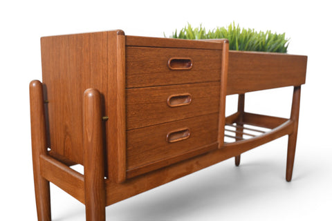 ARNE WAHL IVERSEN MODEL 36 PLANTER / HALLWAY CHEST IN TEAK #2