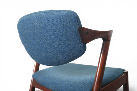 SET OF EIGHT KAI KRISTIANSEN MODEL 42 DINING CHAIRS IN ROSEWOOD