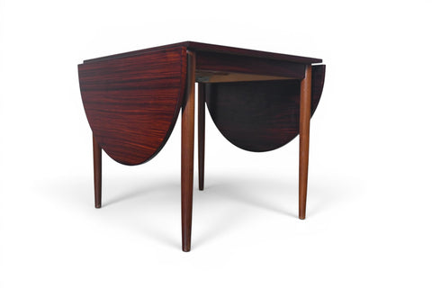 DANISH MODERN ROSEWOOD DROP LEAF DINING TABLE, 1960s