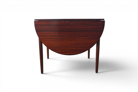 DANISH MODERN ROSEWOOD DROP LEAF DINING TABLE, 1960s