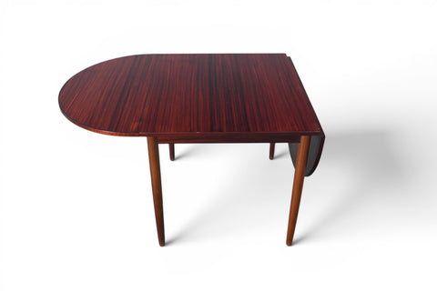 DANISH MODERN ROSEWOOD DROP LEAF DINING TABLE, 1960s