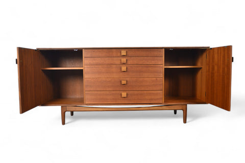 IB KOFOD LARSEN "DANISH RANGE" CREDENZA IN TEAK + AFROMOSIA